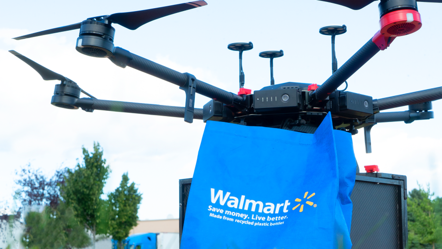 Company-provided photo of the Walmart drone
