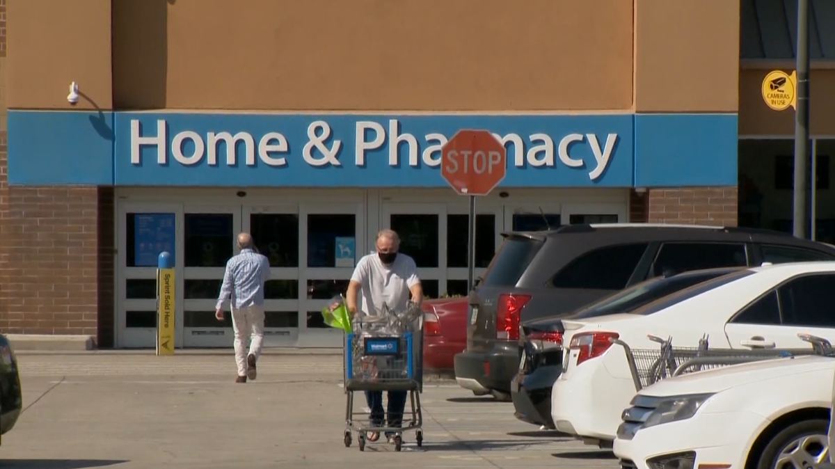 Drive-thru coronavirus testing site opening at Orlando Walmart