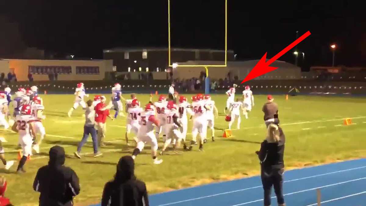 Wamego football player with down syndrome scores team's final TD of season