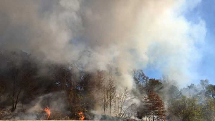 Northbound Lanes Of I 65 Shut Down Due To Fires 2571