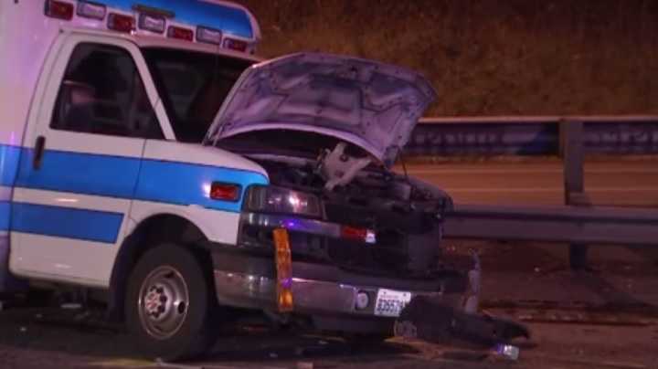 Driver Dies After Crashing Into Ambulance 1169