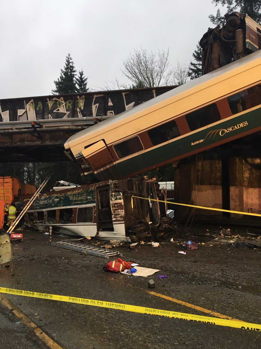 Multiple Train Cars Jumped Tracks In Deadly Amtrak Derailment Near Seattle