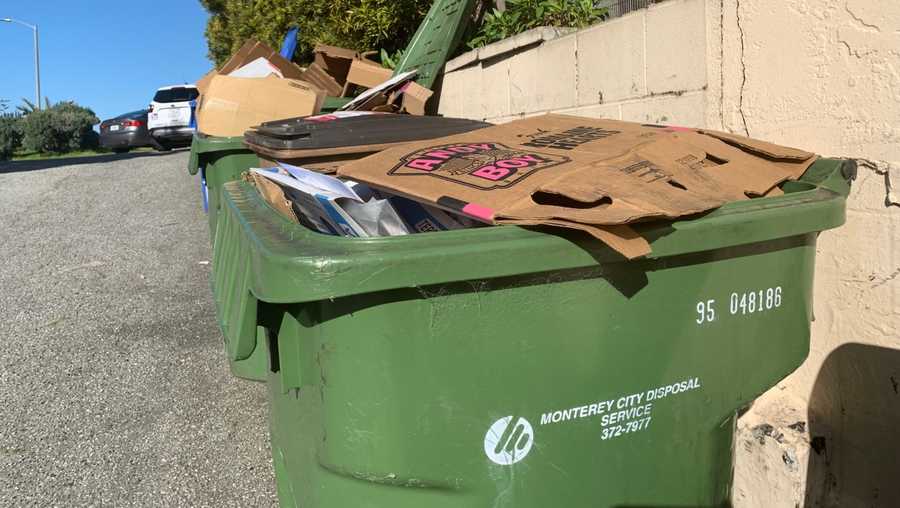 Recycle bins in Monterey