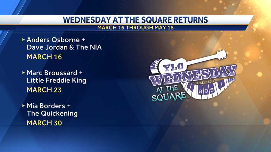wednesday at the square schedule