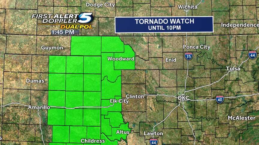 Severe storms including tornadoes possible later Tuesday in Oklahoma - KOCO