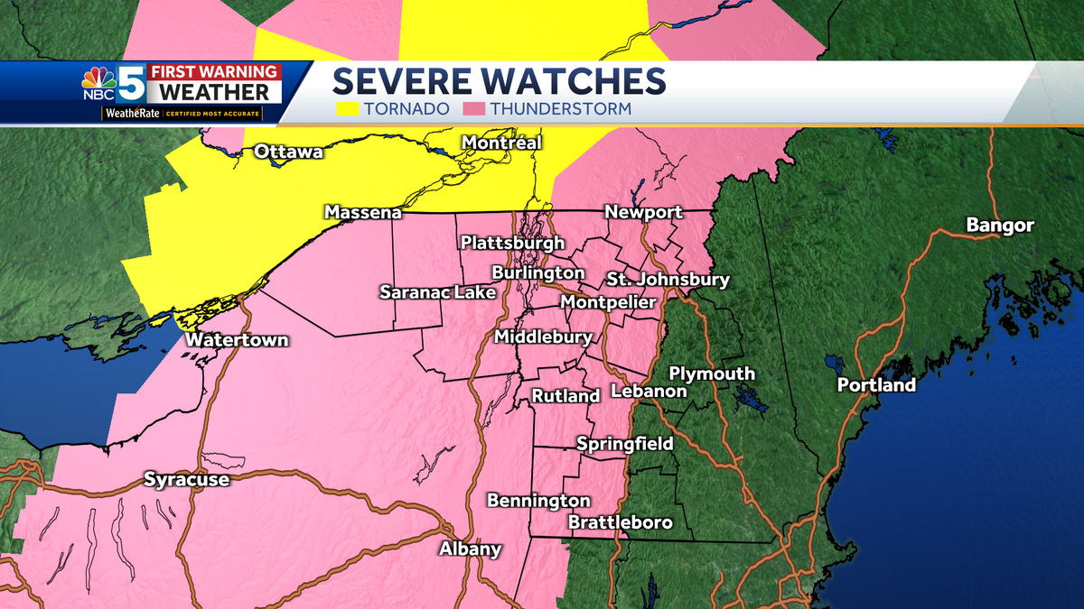 Thunderstorms could create flooding, tornadoes in Vermont, NY