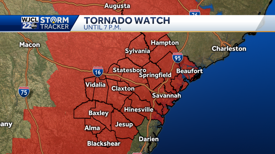 Tornado Watch until 7 pm