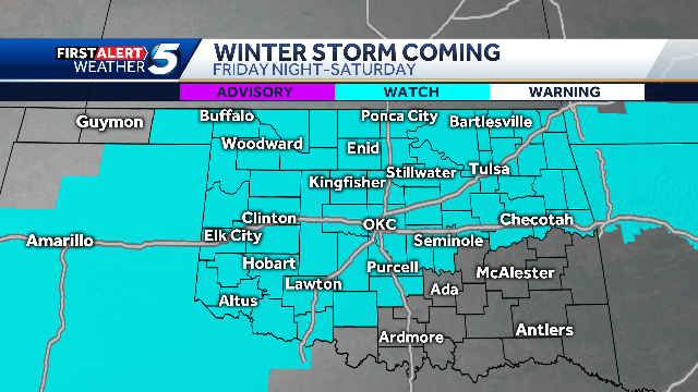 State of Emergency declared for all 77 Oklahoma counties ahead of