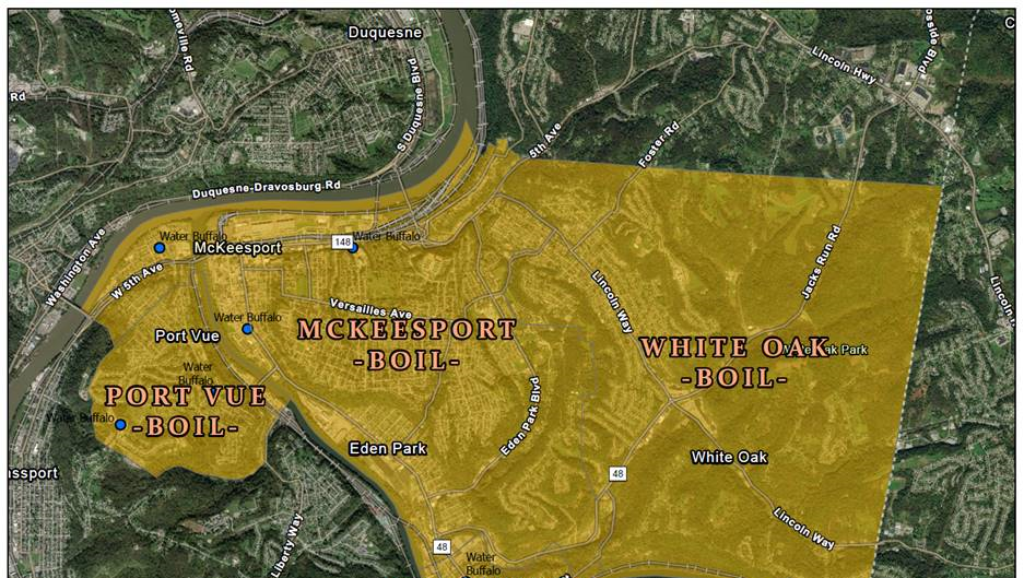 Boil water advisory lifted for McKeesport, White Oak, Versailles and Port Vue