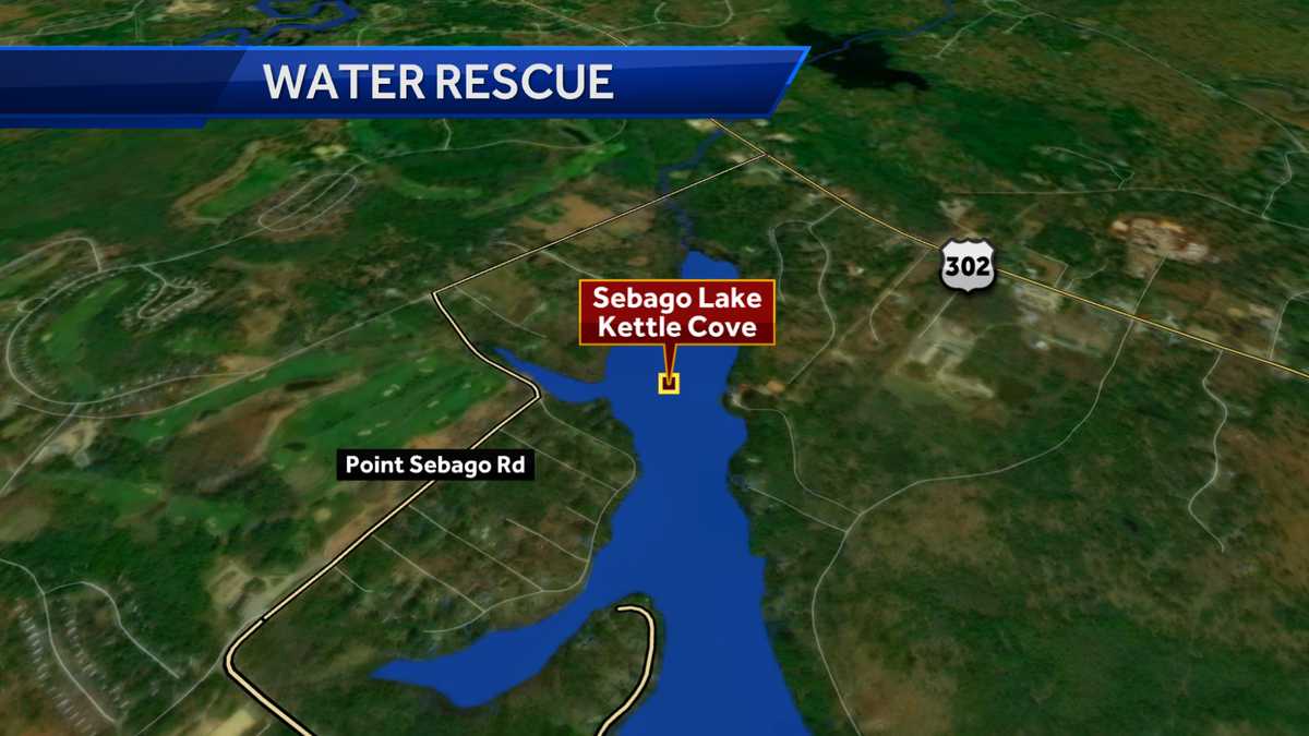 Crews perform water rescue on Sebago Lake