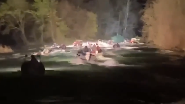 Members of the District 1 Game Wardens were involved in a water rescue Saturday night was attending an annual gigging tournament on Lake Eucha in Jay.