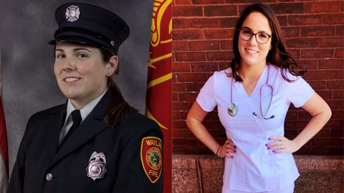 Twin sisters, firefighter and nurse, save woman's life while on flight