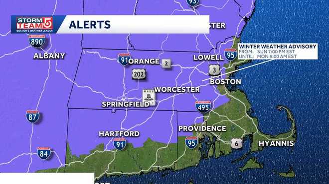 wcvb winter weather advisory dec. 27, 2025