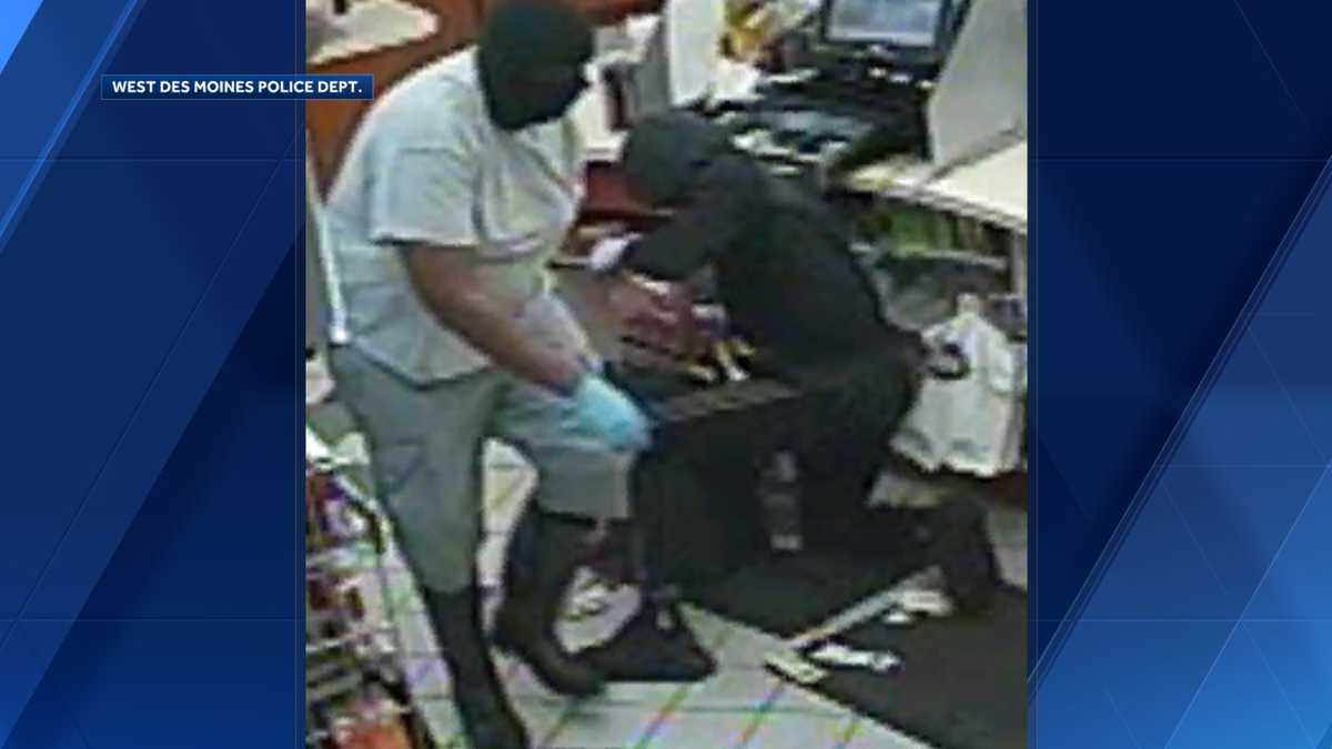 WDM police search for 2 men who robbed gas station and assaulted clerk