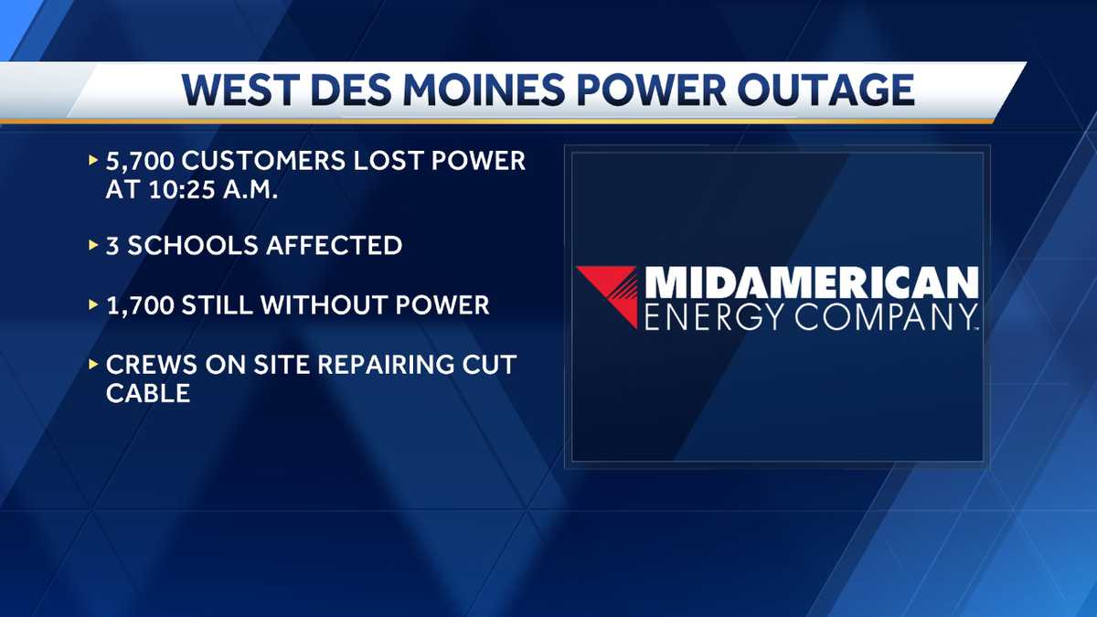 Power returns for West Des Moines residents after outage