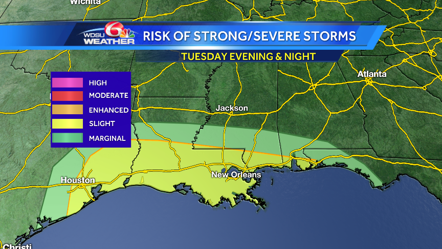 Feb. 13: Severe storm threat Valentine’s Day evening, night