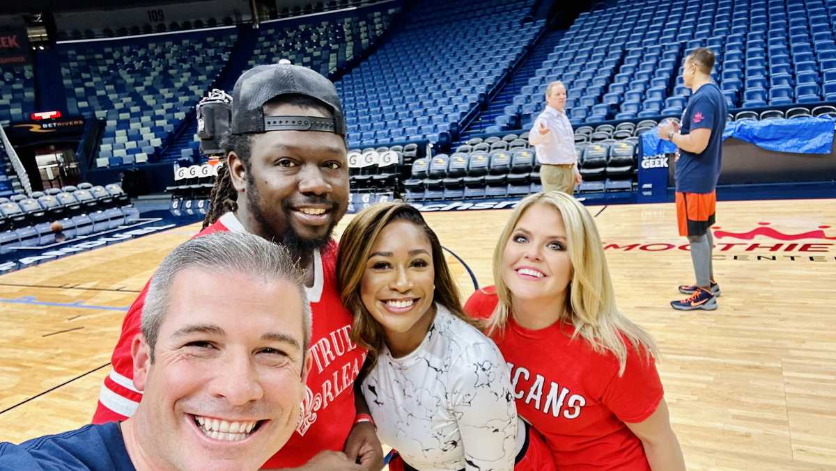 WDSU morning team puts NBA skills to test on Pelicans' court