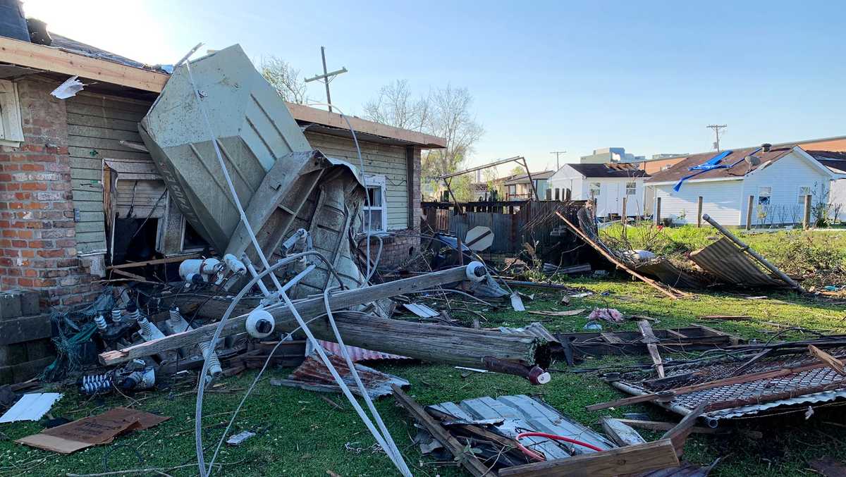 Gallery: Sunrise shows extent of damage caused by tornadoes in New Orleans