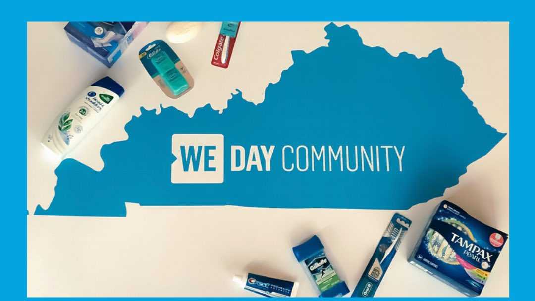 We Day Kentucky collecting personal care items for local families