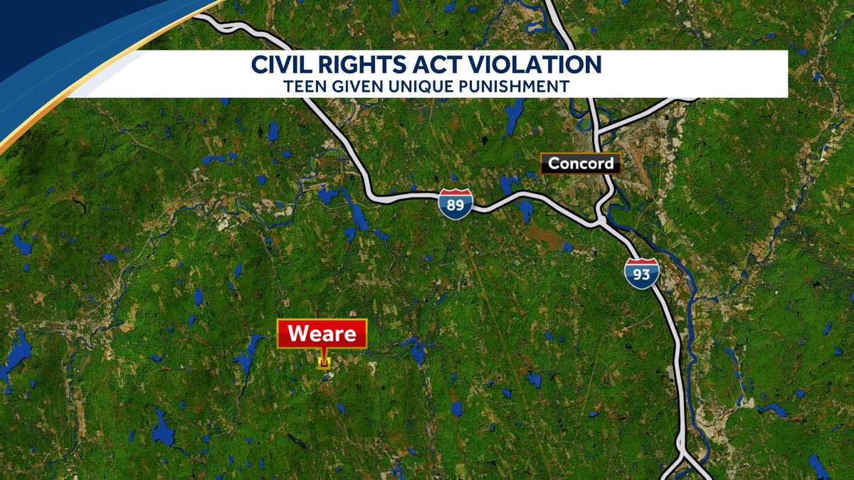 Weare, New Hampshire Civil Rights case Teenager punished