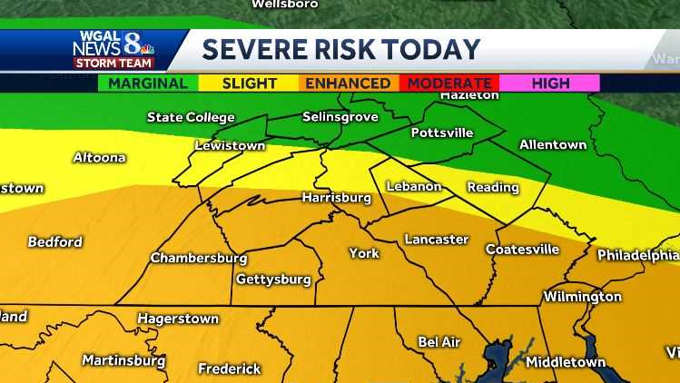 Risk for severe weather in the Susquehanna Valley