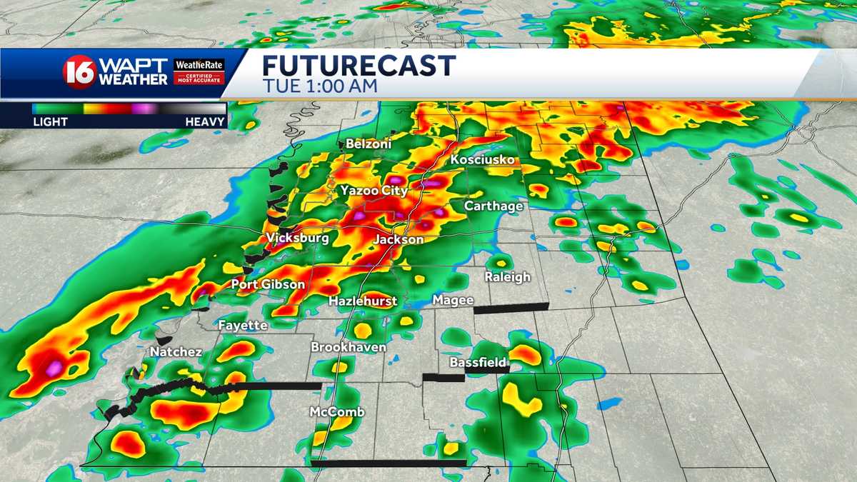 Overnight storms bring threat of heavy rain, strong winds