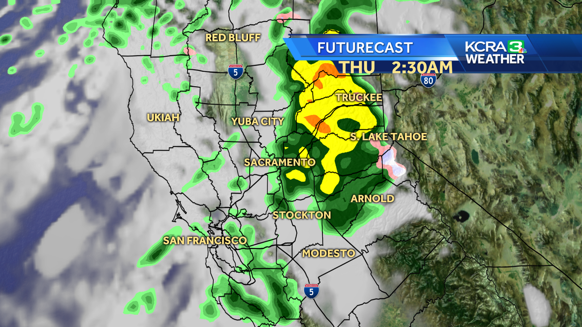 Rain Moving In To Northern California