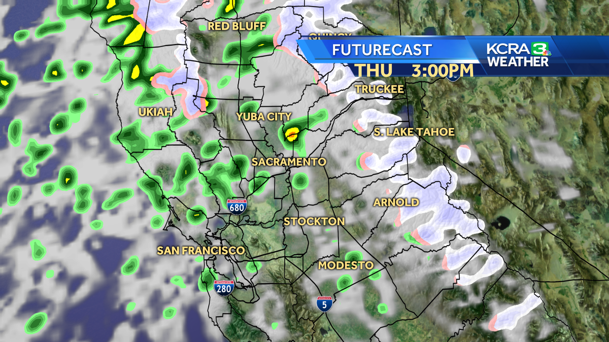 Rain, Snow Move Into Northern California