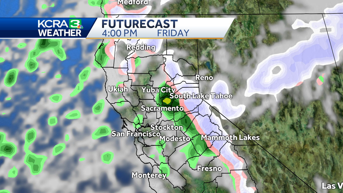 More rain, snow expected for Northern California