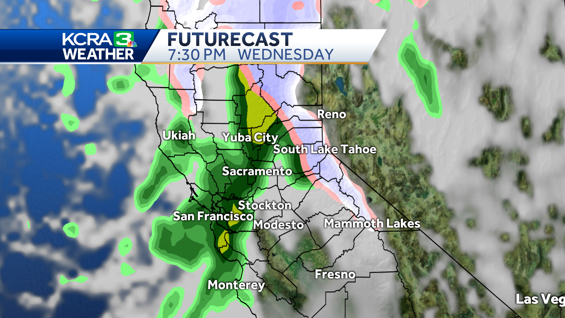 Rain And Snow For Northern California