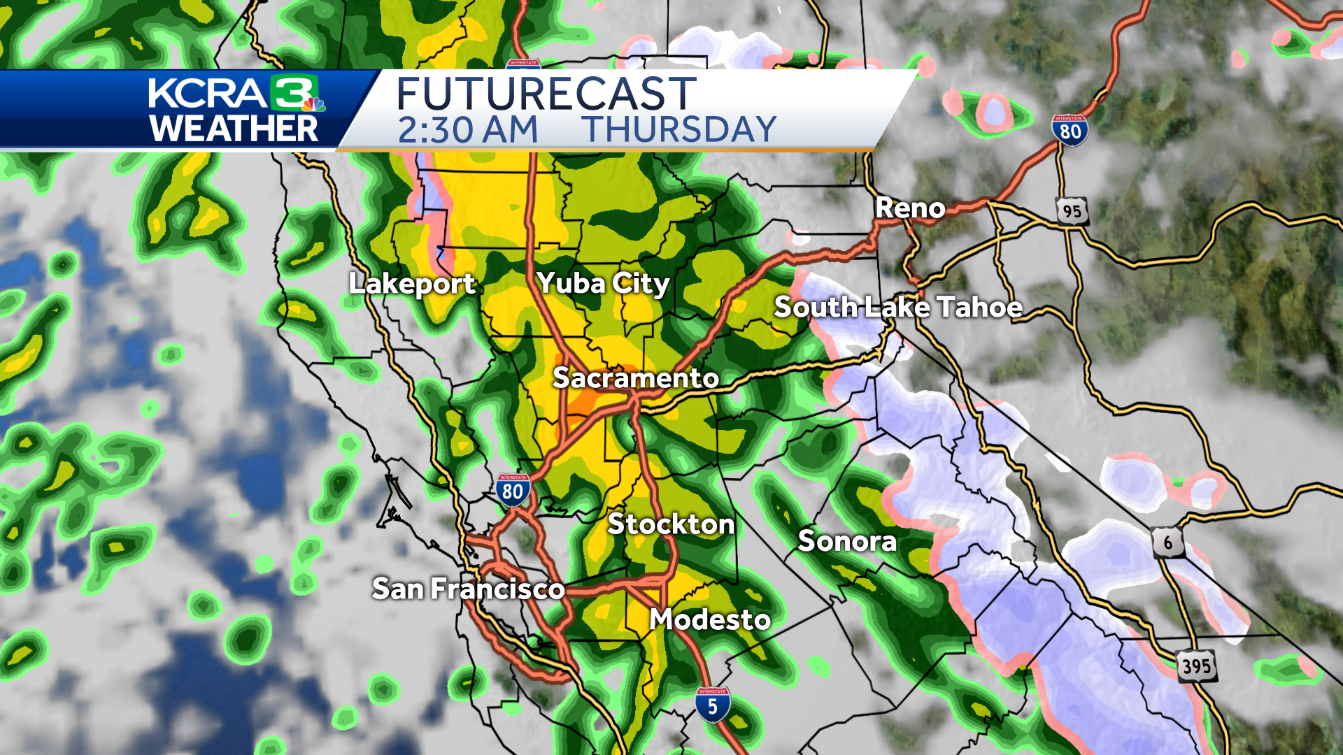 More Rain And Snow For Northern California