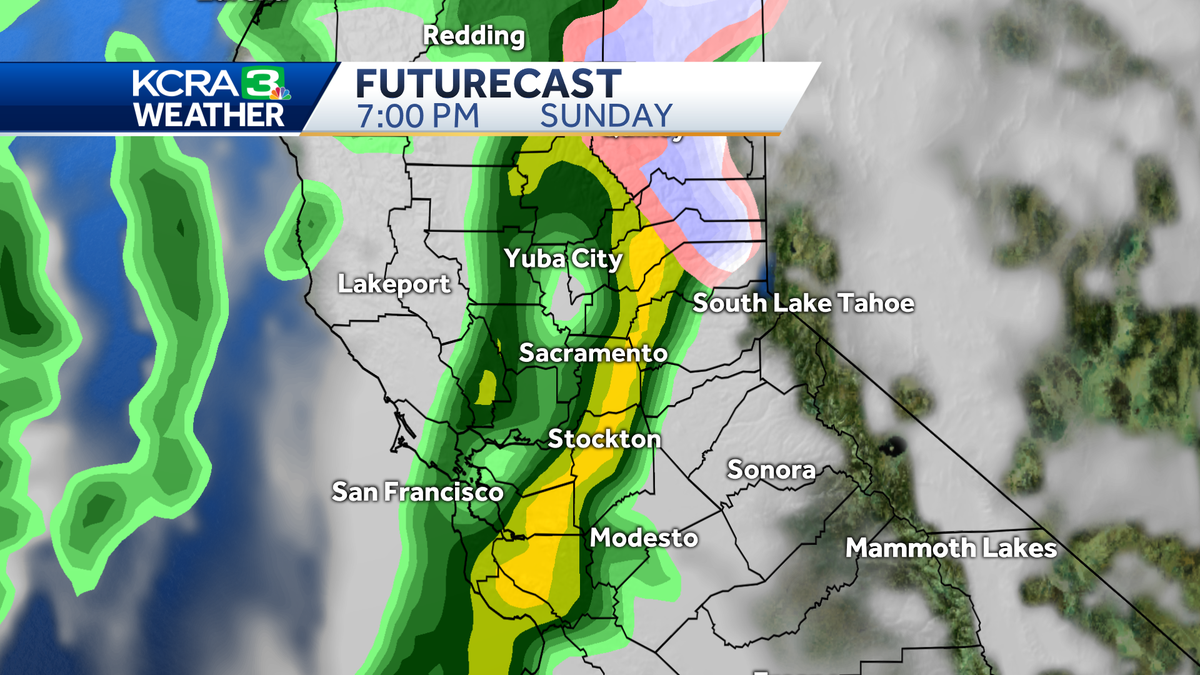 Rain and Snow for Northern California