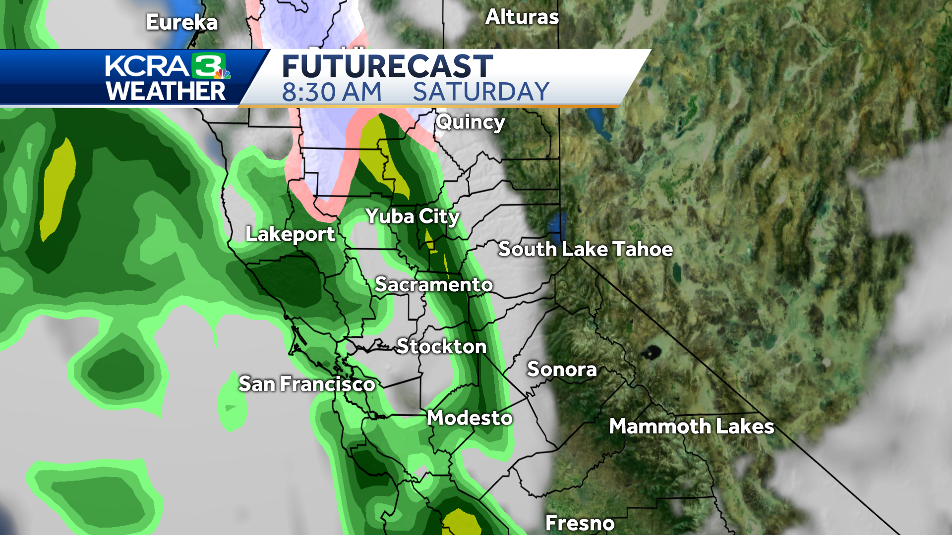 Rain Heading To Northern California