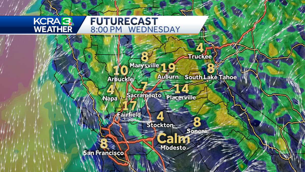 Wind for Wednesday