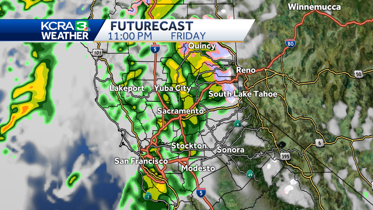 Weekend rain and snow