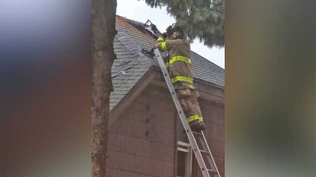 Racine home damaged by fire caused by lightning strike