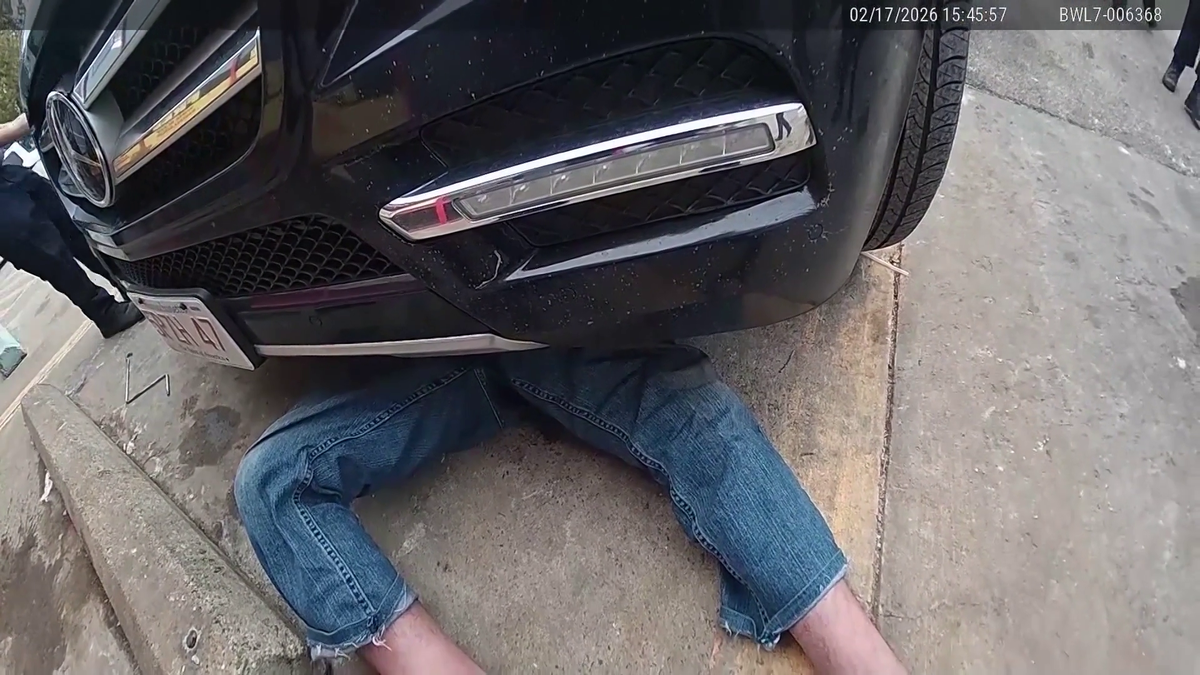 Dramatic video shows rescue of man pinned under car in Massachusetts
