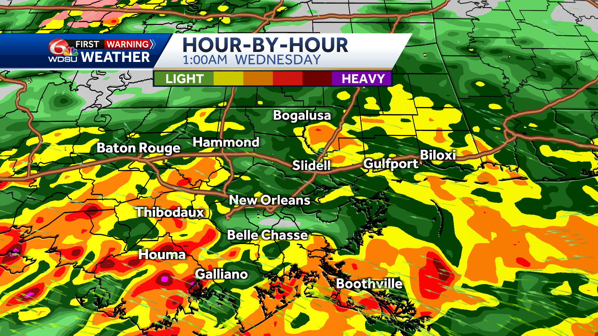 New Orleans weather forecast severe storms possible tornado - WDSU