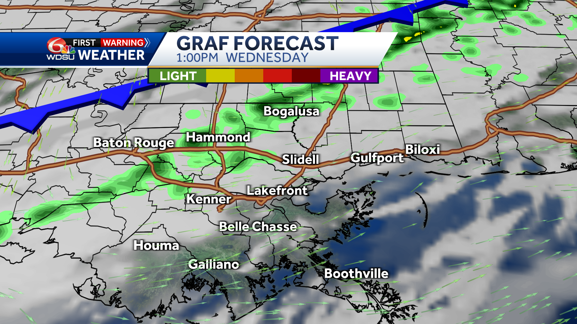 New Orleans Weather Forecast High Temp Low Temp Rain Chance Friday