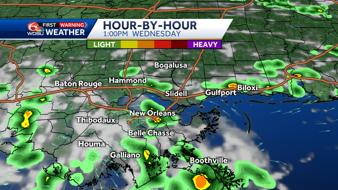 New Orleans weather forecast how hot will it be when will it rain
