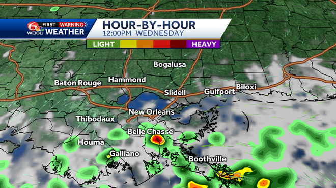 New Orleans weather forecast Hurricane Beryl rain chances temps
