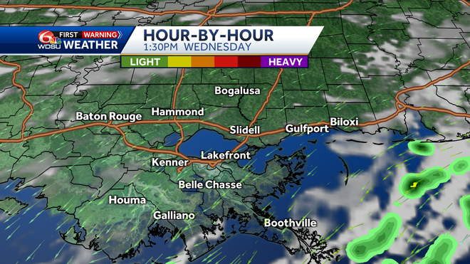 New Orleans forecast chance of rain high temperatures