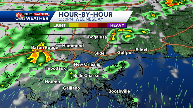 New Orleans weather forecast when will it rain how hot will it be