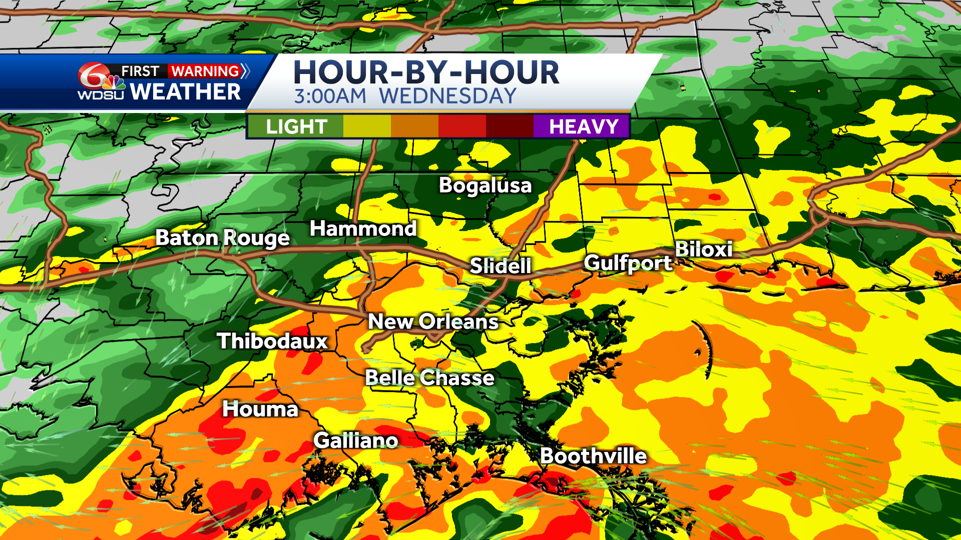 New Orleans weather forecast severe storms possible tornado - WDSU