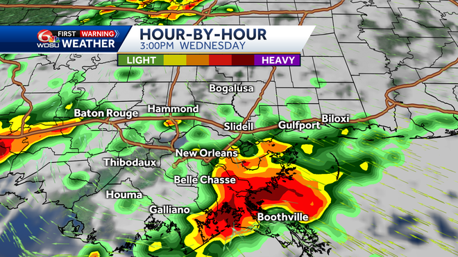 New Orleans weather forecast when are severe storms possible