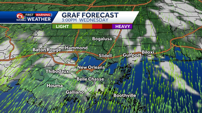Count forecast forecast on Wednesday at 3 p.m.