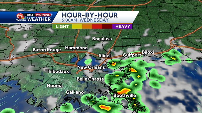 New Orleans weather forecast when will it rain how hot will it be