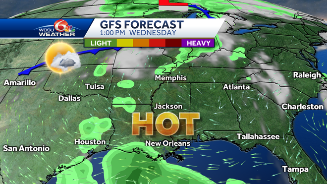 New Orleans forecast Labor Day Weekend rain chances fire danger