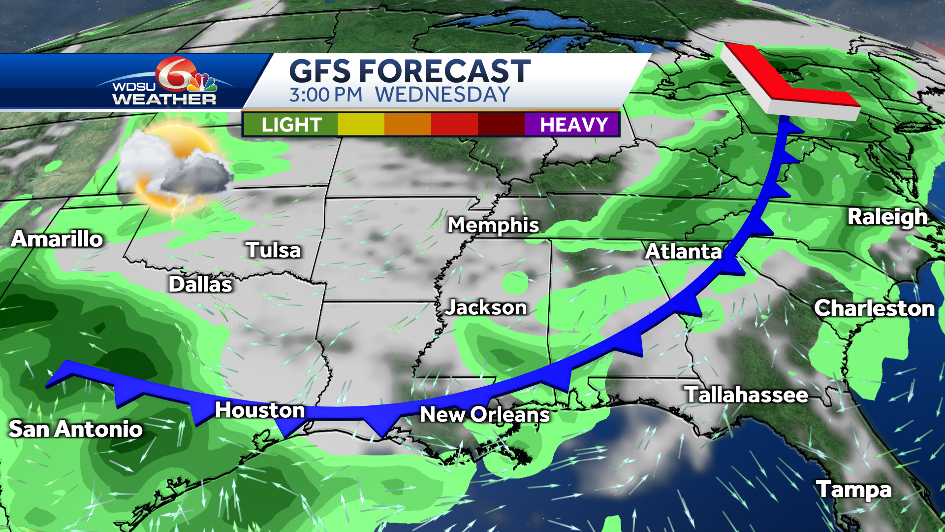 New Orleans Forecast Less Humid Drier Air Weekend Forecast   Wed 64fa4fbccee05 