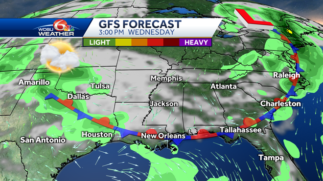 New Orleans forecast heat humidity rain chances this week